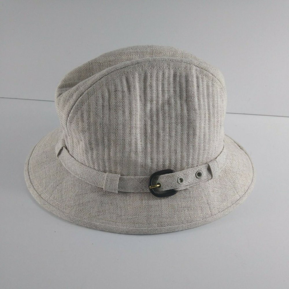 Country Gentleman Vintage Cloth Bucket Hat Beige